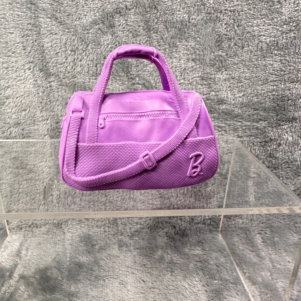 Barbie Doll Purple Luggage Duffel‎ Bag Travel Tote Accessory Mattel